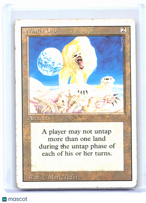 1994 Magic: The Gathering—Winter Orb Revised Edition—Rare Nonfoil [Damaged]
