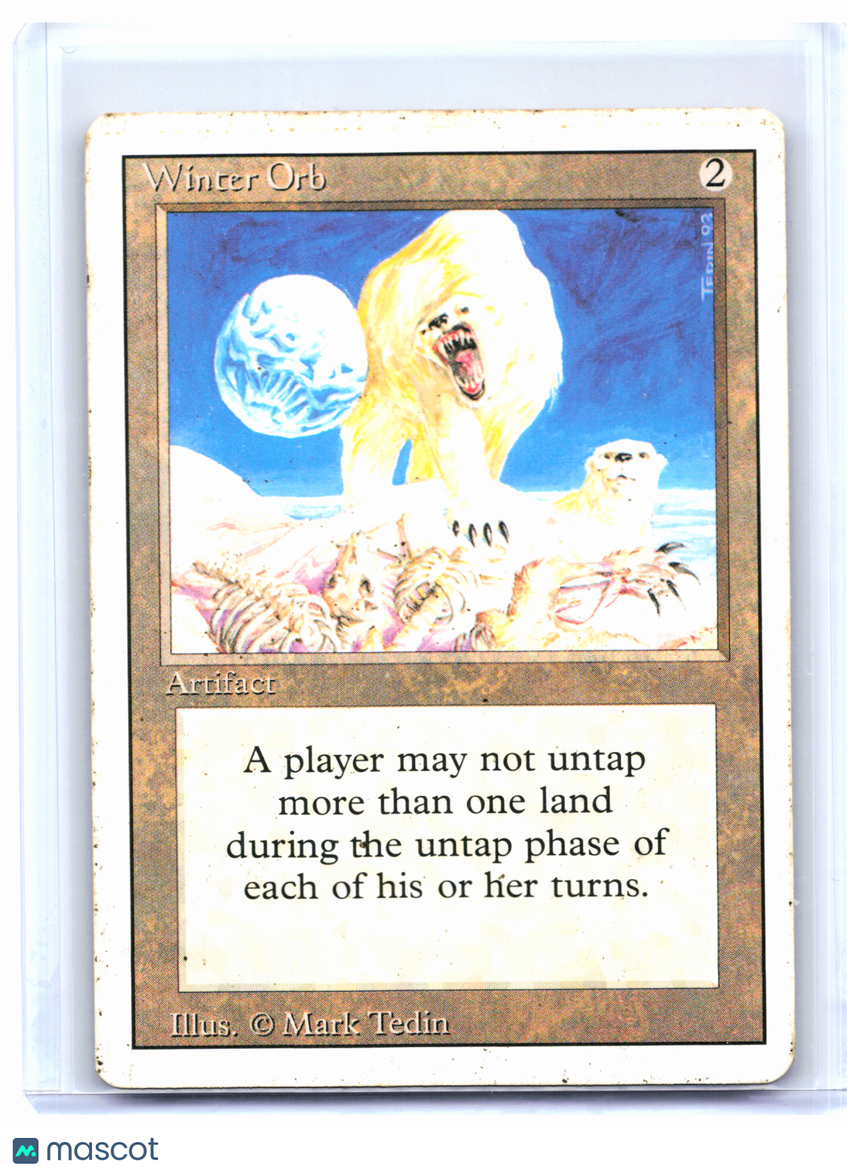 1994 Magic: The Gathering—Winter Orb Revised Edition—Rare Nonfoil [Damaged]