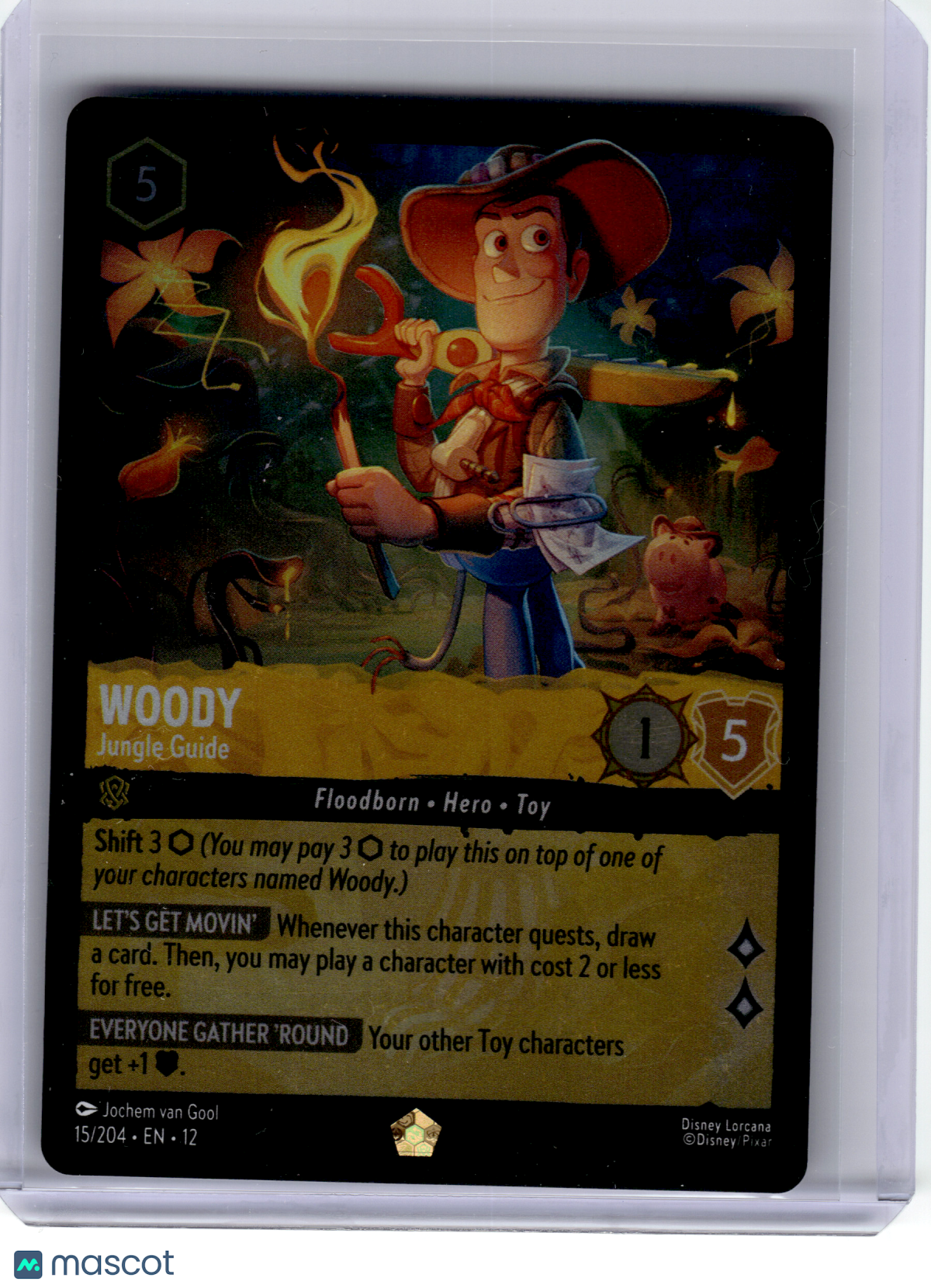 2026 Disney Lorcana—Woody #15 Wilds Unkown—Legendary Cold Foil