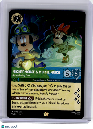 2026 Disney Lorcana—Minnie Mouse Mickey Mouse #99 Attack of The Vines!—Legendary