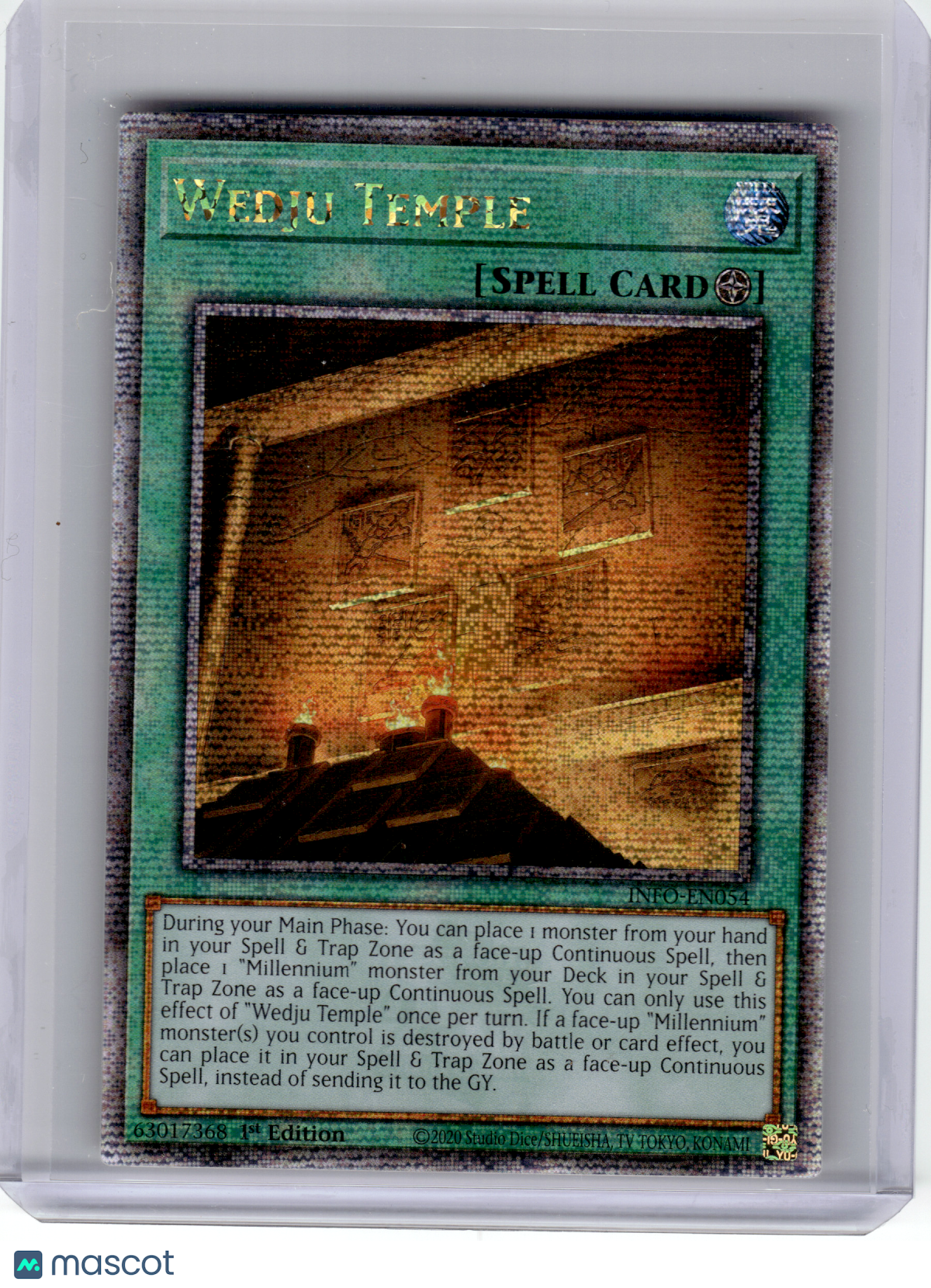 2024 YuGiOh! TCG—Wedju Temple #EN054 Infinite Forbidden—QCSR Foil (1st Edition)