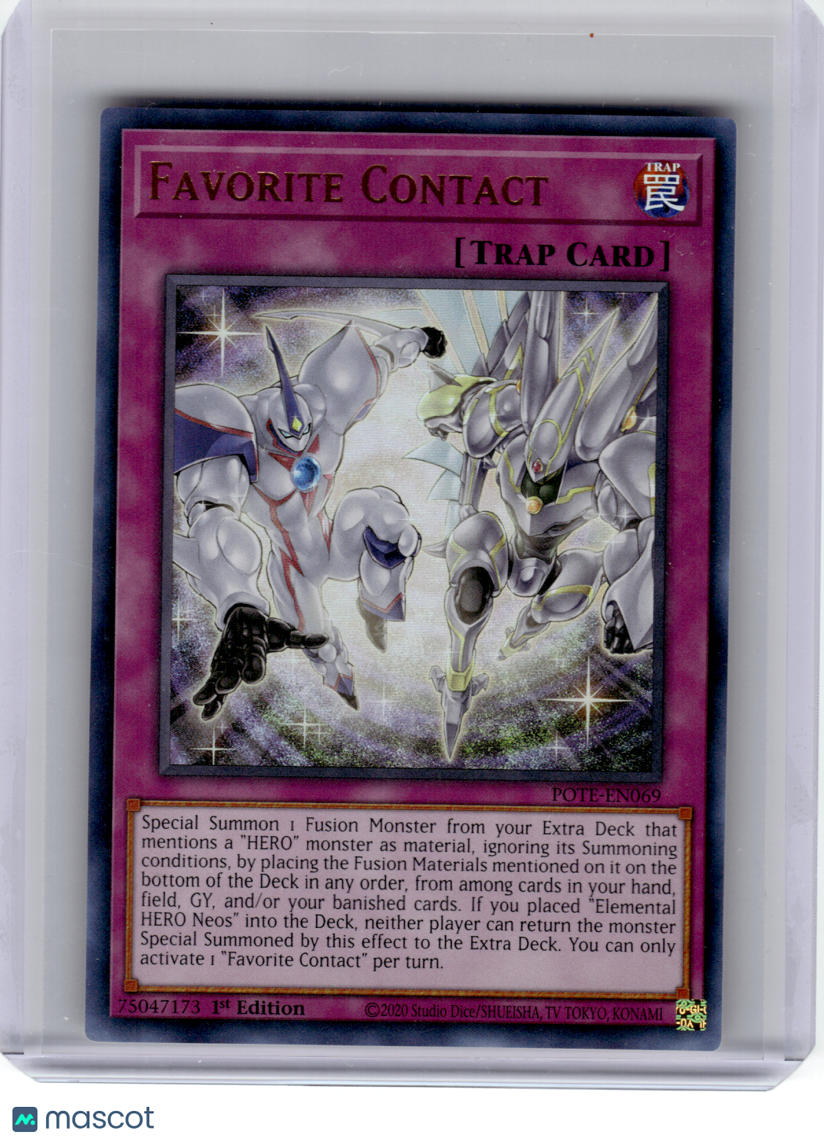 2022 YuGiOh! TCG—Favorite Contact #EN069 POTE—Ultra Rare Foil (1st Edition)