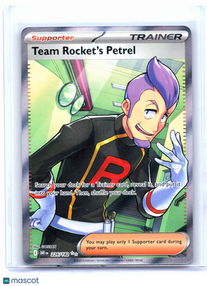 2025 Pokemon—Team Rocket's Petrel #226/182 Destined Rivals—Ultra Rare Holo