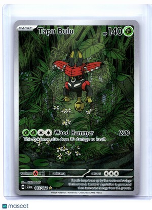 2024 Pokemon—Tapu Bulu #065/064 Shrouded Fable—Illustration Rare Holo