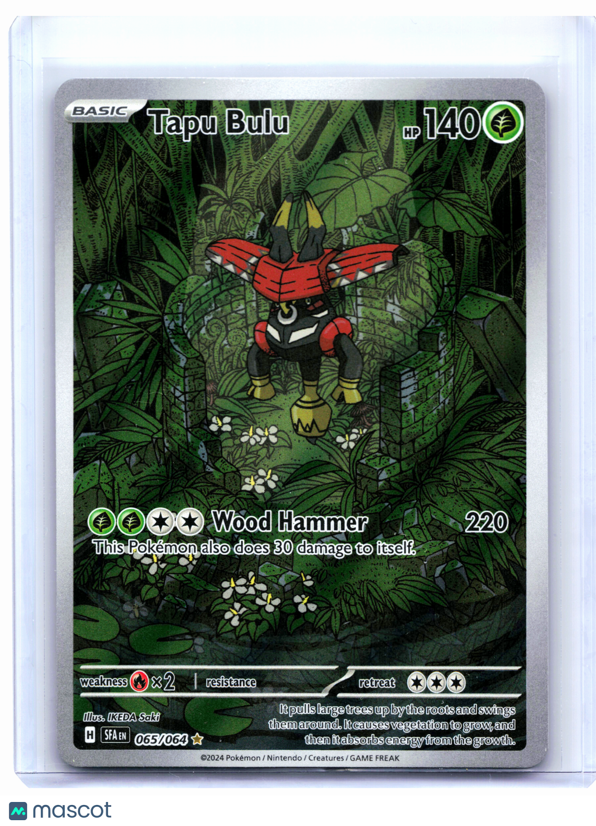 2024 Pokemon—Tapu Bulu #065/064 Shrouded Fable—Illustration Rare Holo