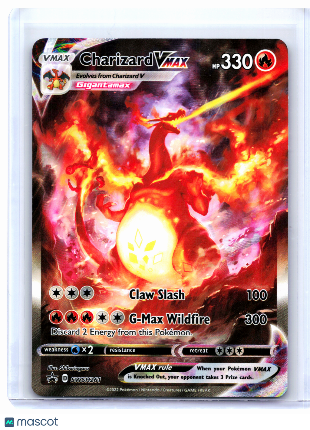 2022 Pokemon—Charizard VMAX #SWSH261 Sword & Shield Promos—Black Star Promo [MP]