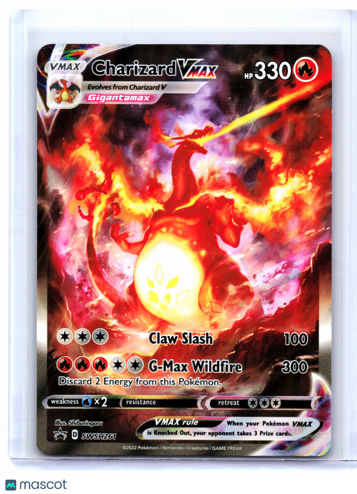 2022 Pokemon—Charizard VMAX #SWSH261 Sword & Shield Promos—Black Star Promo [MP]
