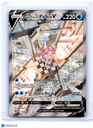 2022 Pokemon—Origin Forme Palkia V (Alternate Full Art) #167/189 ASR—UR [MP]