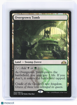 2018 Magic: The Gathering—Overgrown Tomb #253 Guilds of Ravnica—Rare Nonfoil