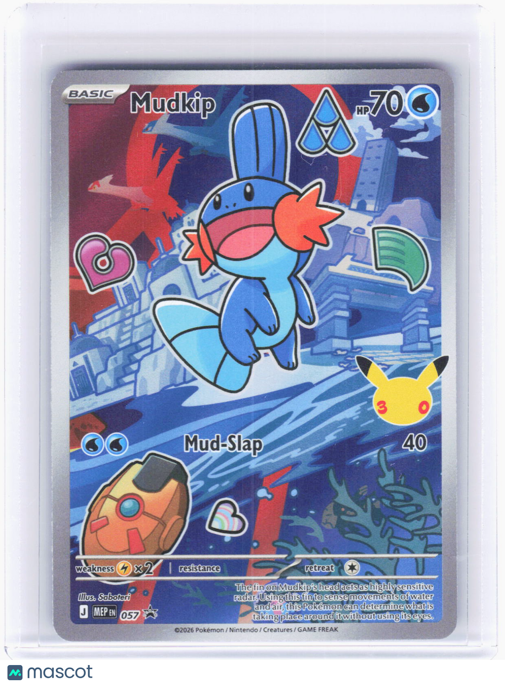 2026 Pokemon—Mudkip #MEP EN 057 Mega Evolution Promo Cards—Black Star Promo Foil