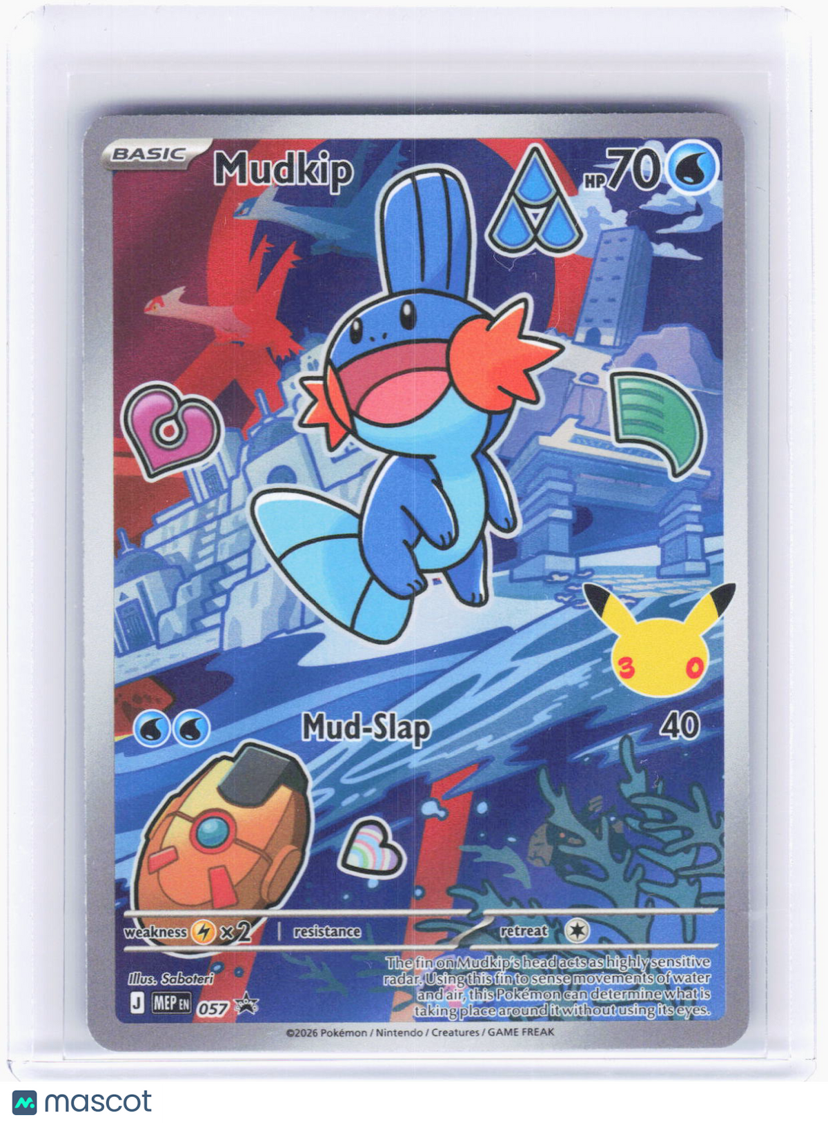 2026 Pokemon—Mudkip #MEP EN 057 Mega Evolution Promo Cards—Black Star Promo Foil