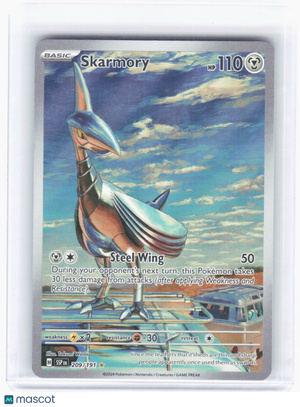 2024 Pokemon—Skarmory #209/191 Surging Sparks—Illustration Rare Foil