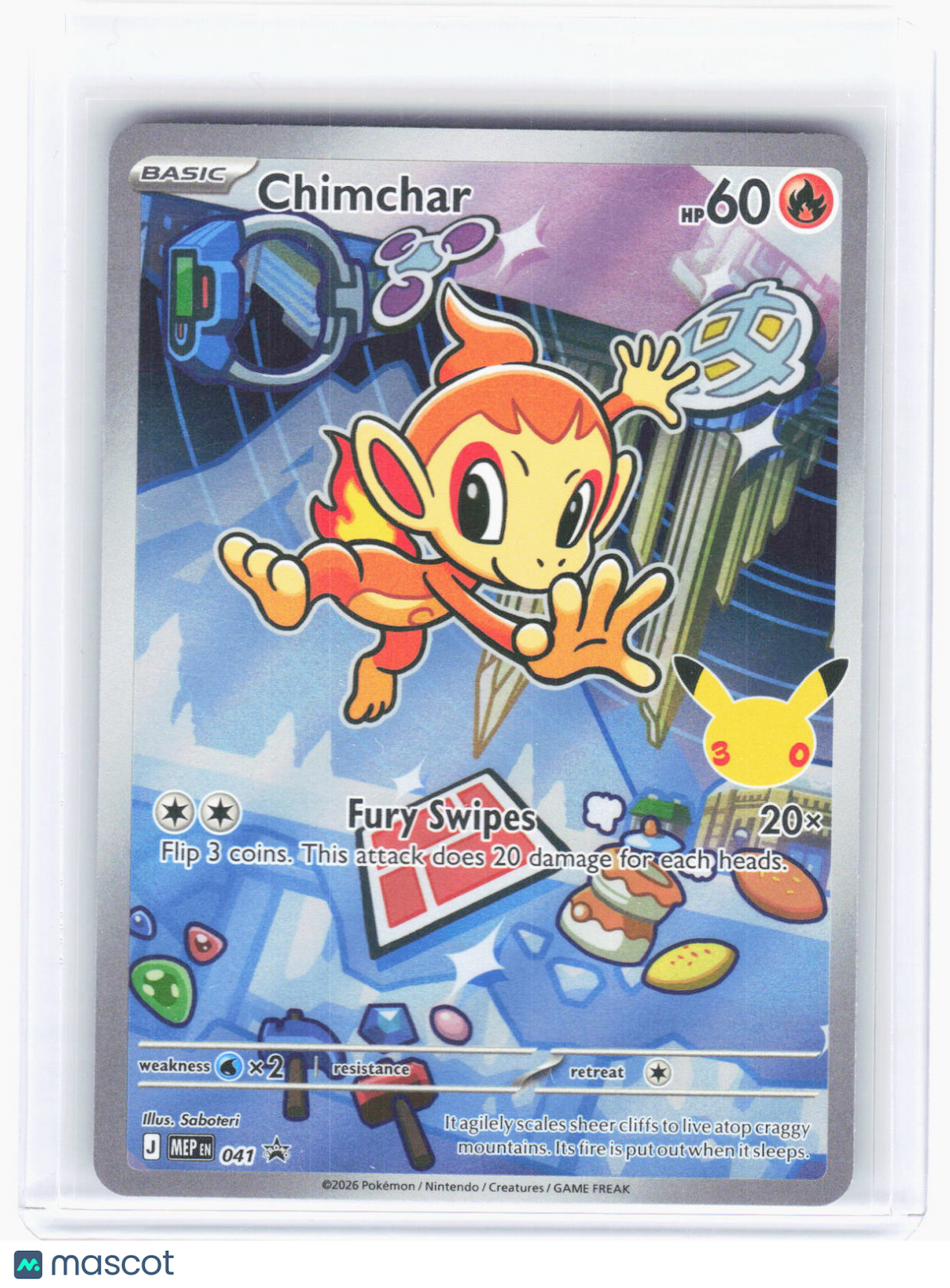 2026 Pokemon—Chimchar #MEP EN 041 Mega Evolution Promo Cards—BSP Foil