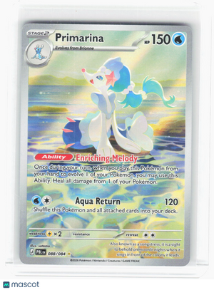 2026 Pokemon—Primarina #88/84 Pitch Black—Illustration Rare Foil