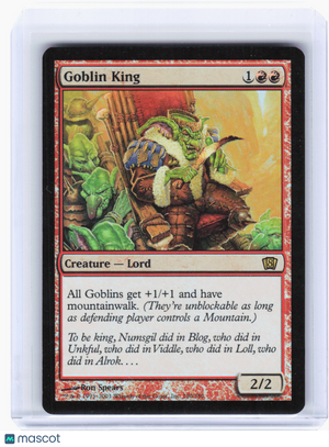 2003 Magic: The Gathering—Goblin King #190 8th Edition—Rare Foil [LP]
