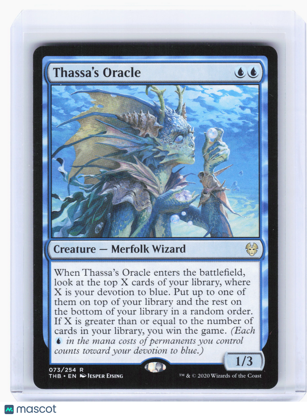 2020 Magic: The Gathering—Thassa's Oracle #73 Theros Beyond Death—Rare Nonfoil