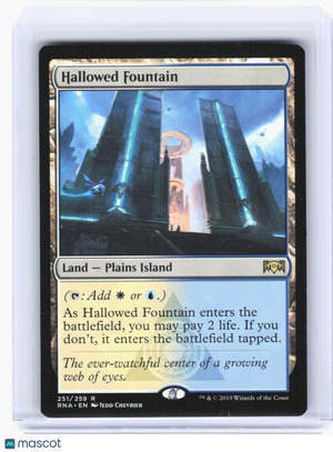2019 Magic: The Gathering—Hallowed Fountain #251 Ravnica Allegiance—Rare Nonfoil