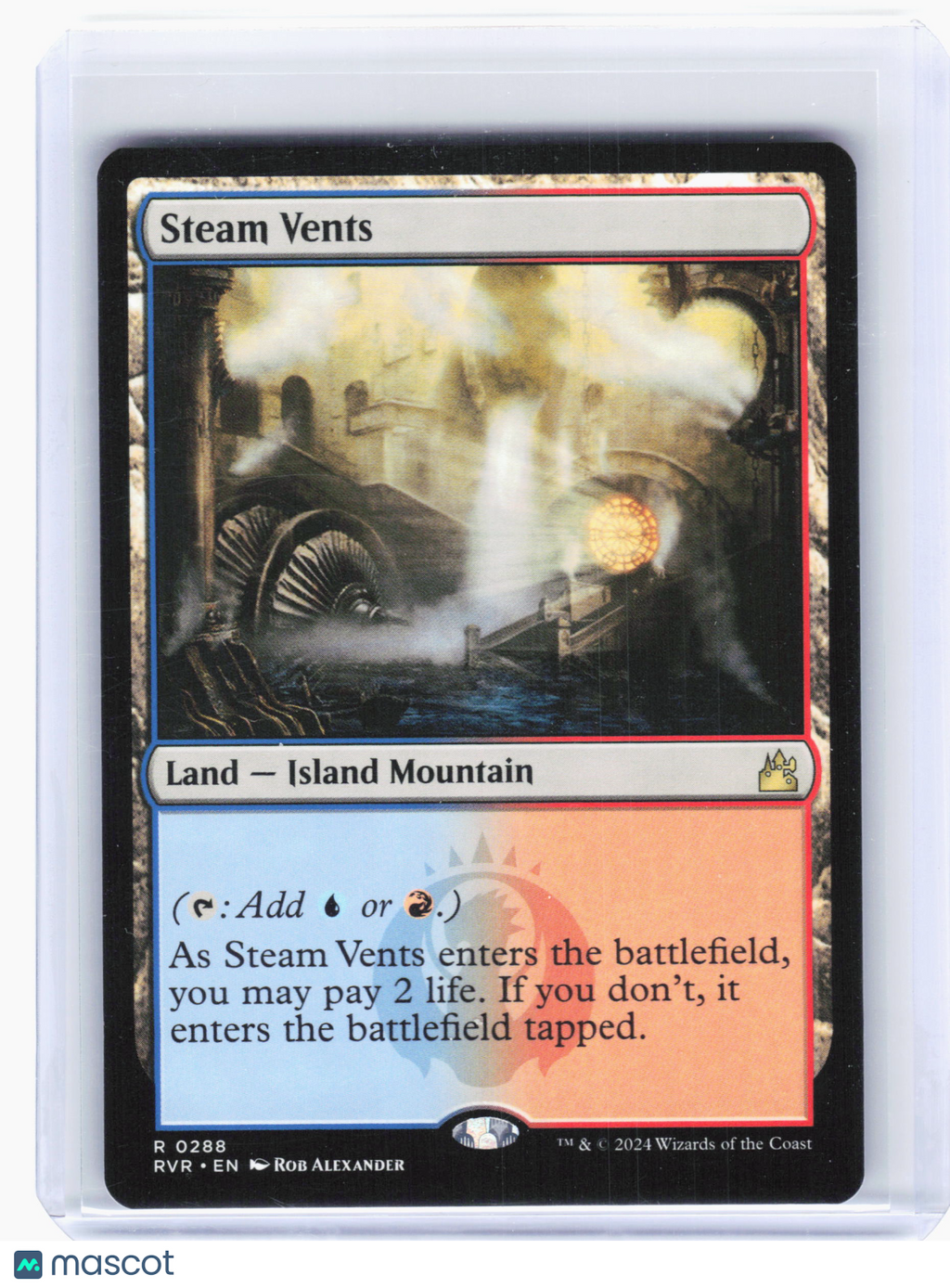 2024 Magic: The Gathering—Steam Vents #288 Ravnica Remastered—Rare Nonfoil