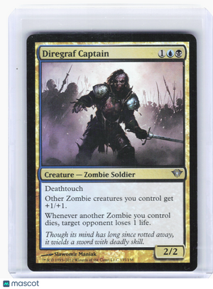 2012 Magic: The Gathering—Diregraf Captain #135 Dark Ascension—Uncommon Foil