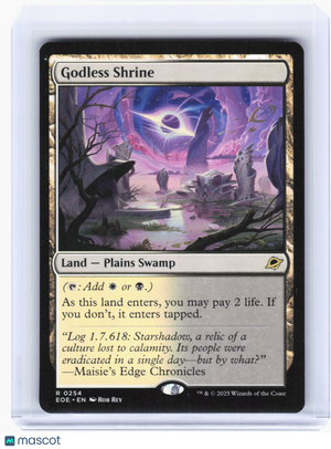 2025 Magic: The Gathering—Godless Shrine #254 Edge of Eternity—Rare Nonfoil