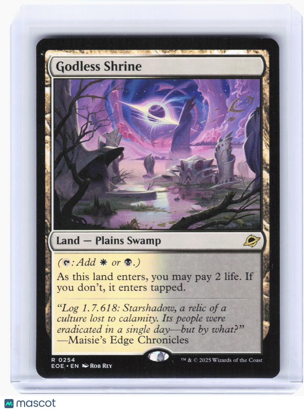 2025 Magic: The Gathering—Godless Shrine #254 Edge of Eternity—Rare Nonfoil