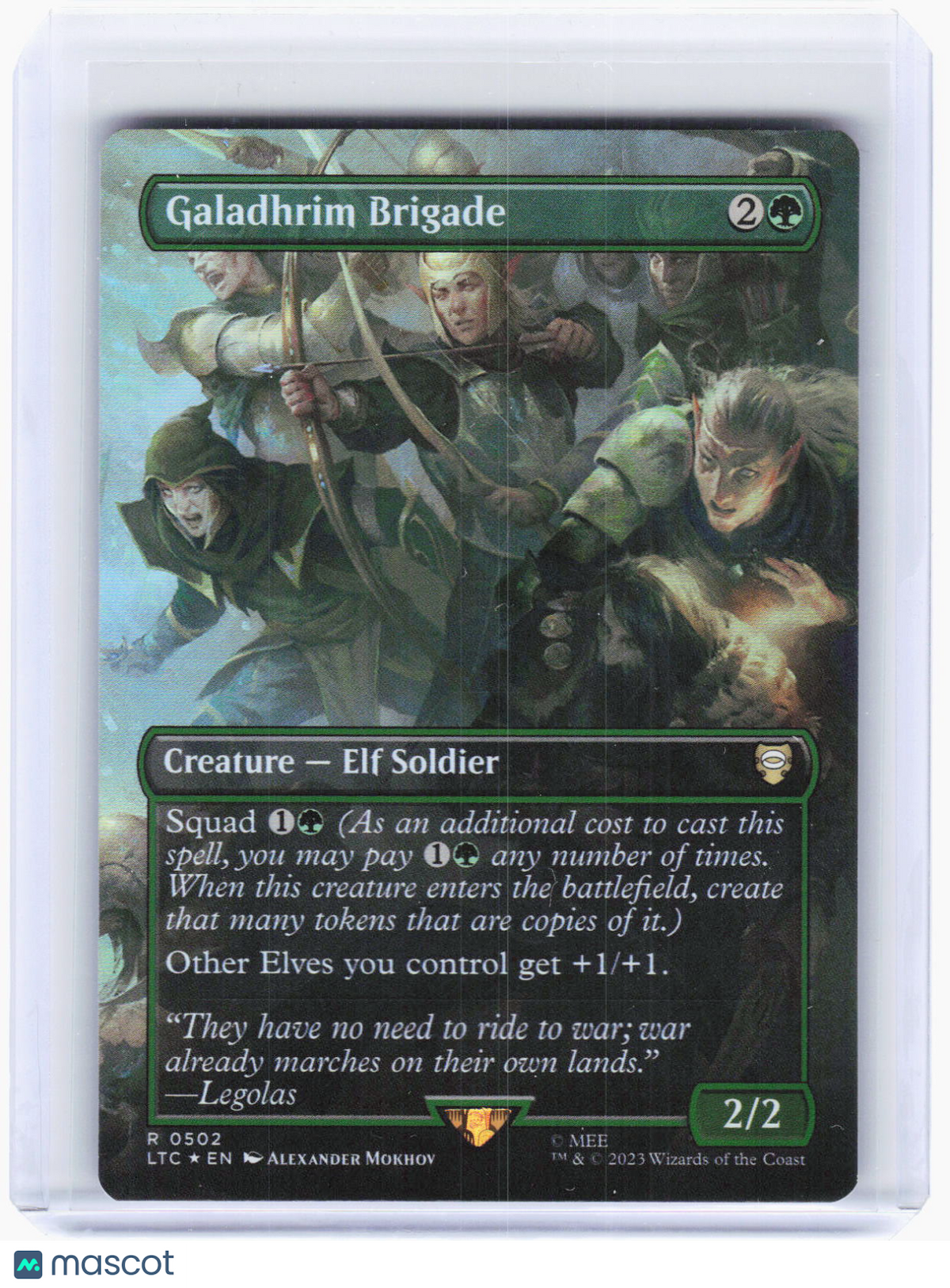 2023 Magic: The Gathering—Galadhrim Brigade #502 (LTC)—Rare Foil