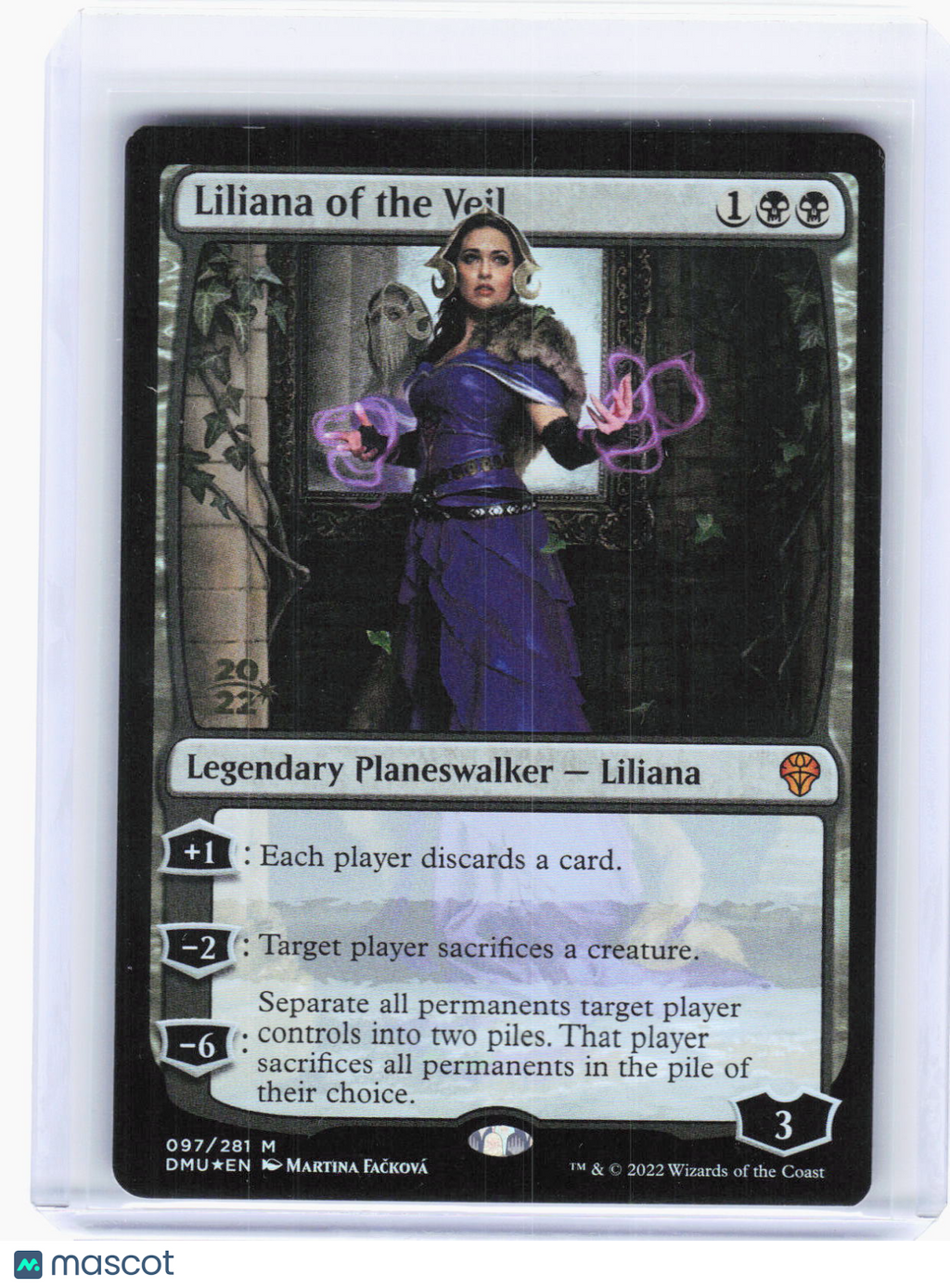 2022 Magic: The Gathering—Liliana of the Veil #97 Dominaria United—Mythic Foil