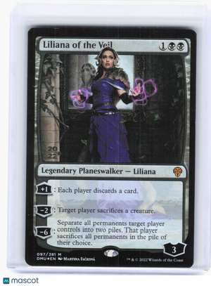 2022 Magic: The Gathering—Liliana of the Veil #97 Dominaria United—Mythic Foil