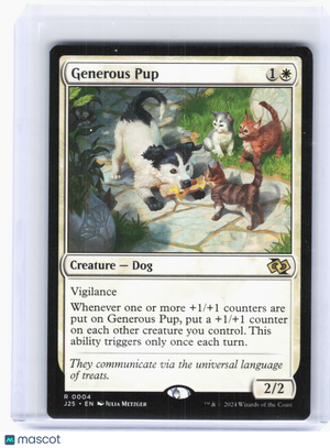 2024 Magic: The Gathering—Generous Pup #4 Foundations Jumpstart—Rare Non-Foil