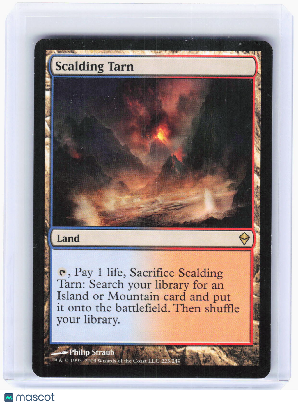 2009 Magic: The Gathering—Scalding Tarn #223 Zendikar—Rare Non-Foil