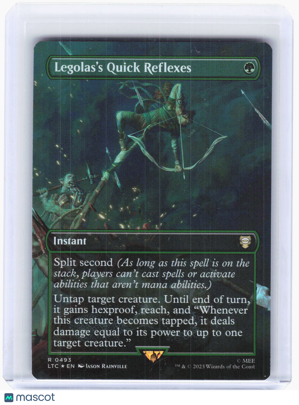 2023 Magic: The Gathering—Legolas #493 Legolas's Quick Reflexes—Rare Foil