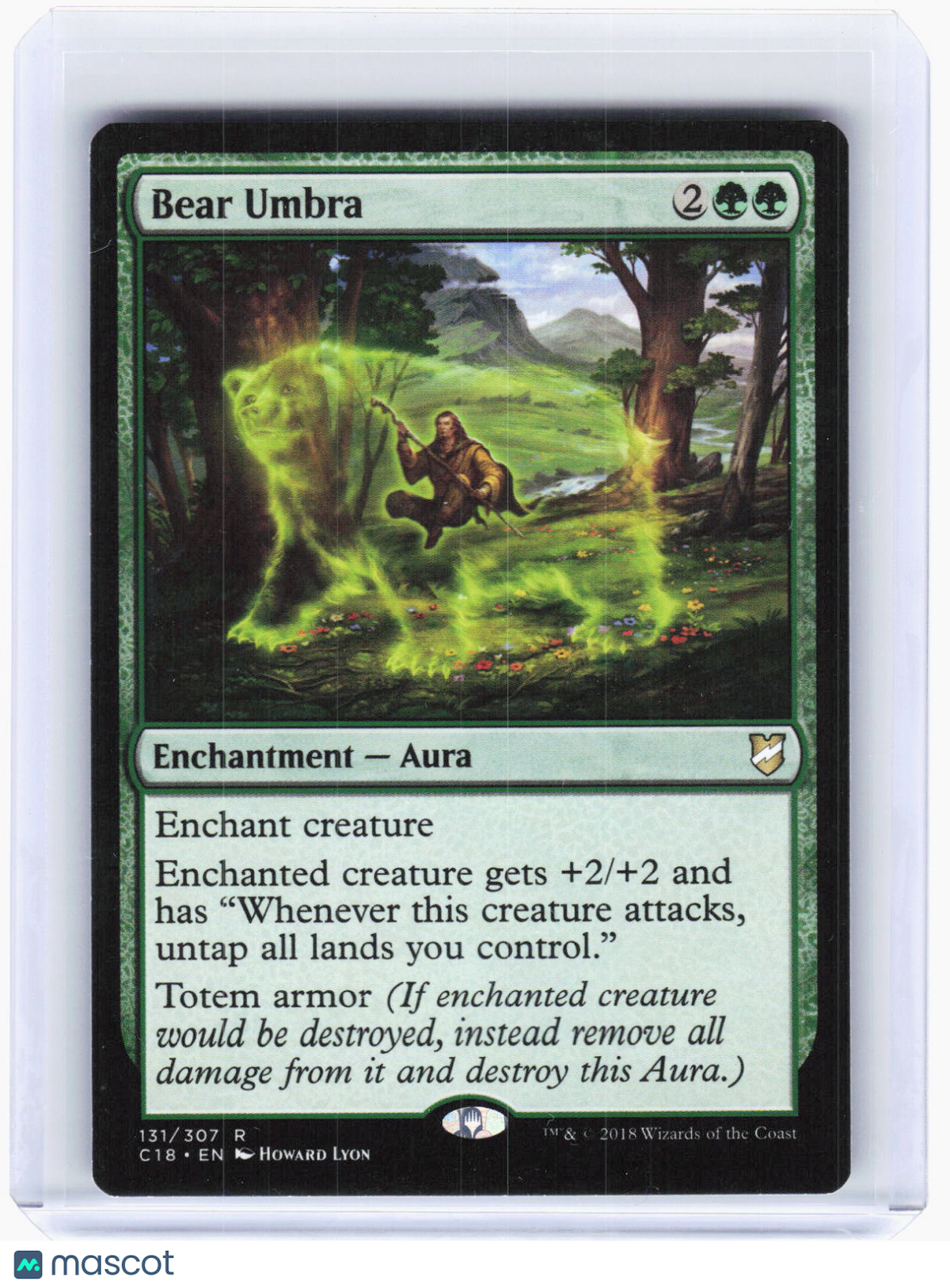Magic: The Gathering—Bear Umbra #131 Commander 2018—Rare Non-Foil