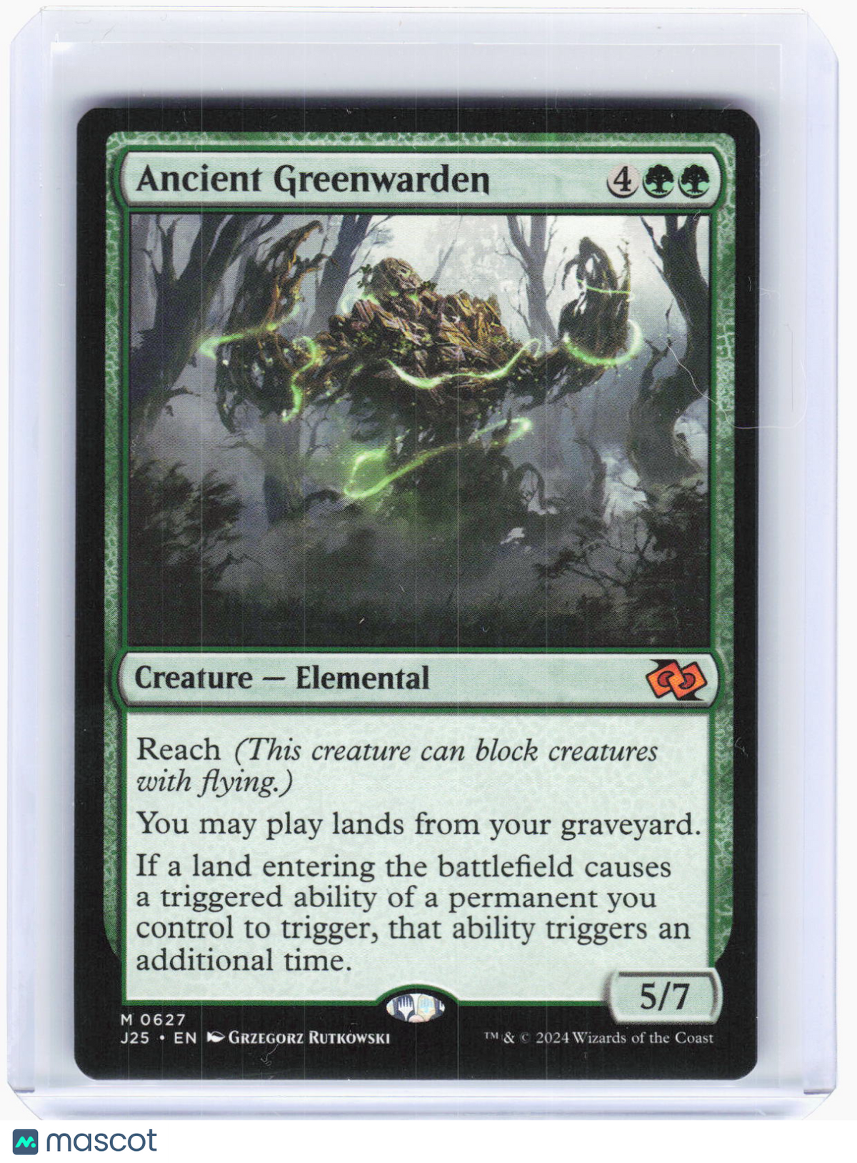 2024 Magic: The Gathering—Ancient Greenwarden #627 (J25)—Mythic Non-Foil