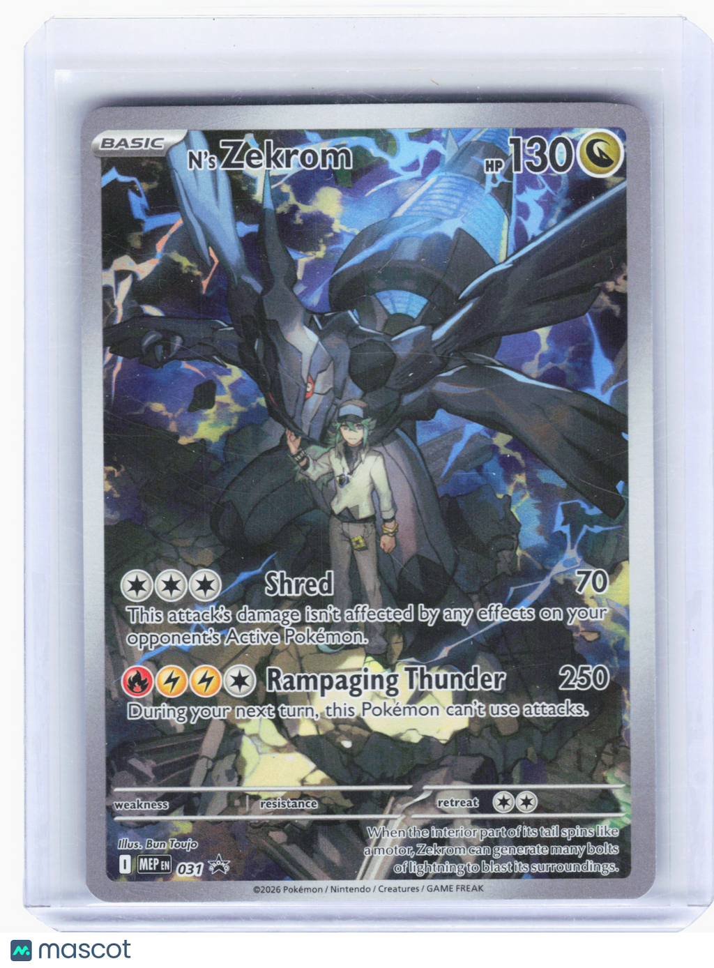2026 Pokemon—N's Zekrom #031 Mega Evolution Promo—Black Star Promo Holo