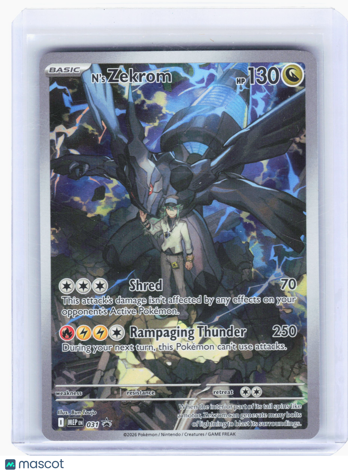 2026 Pokemon—N's Zekrom #031 Mega Evolution Promo—Black Star Promo Holo
