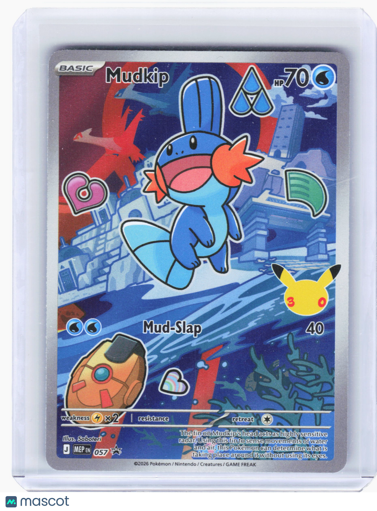 2026 Pokemon—Mudkip #057 Mega Evolution Promo—Black Star Promo Holo