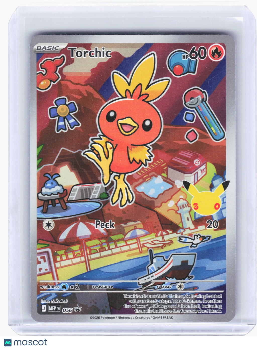 2026 Pokemon—Torchic #056 Mega Evolution Promo—Black Star Promo Holo