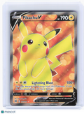 2022 Pokemon—Pikachu V #157 Brilliant Stars—Ultra Rare Holo