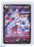 2022 Pokemon—Mewtwo V #223 GO—Black Star Promo Holo