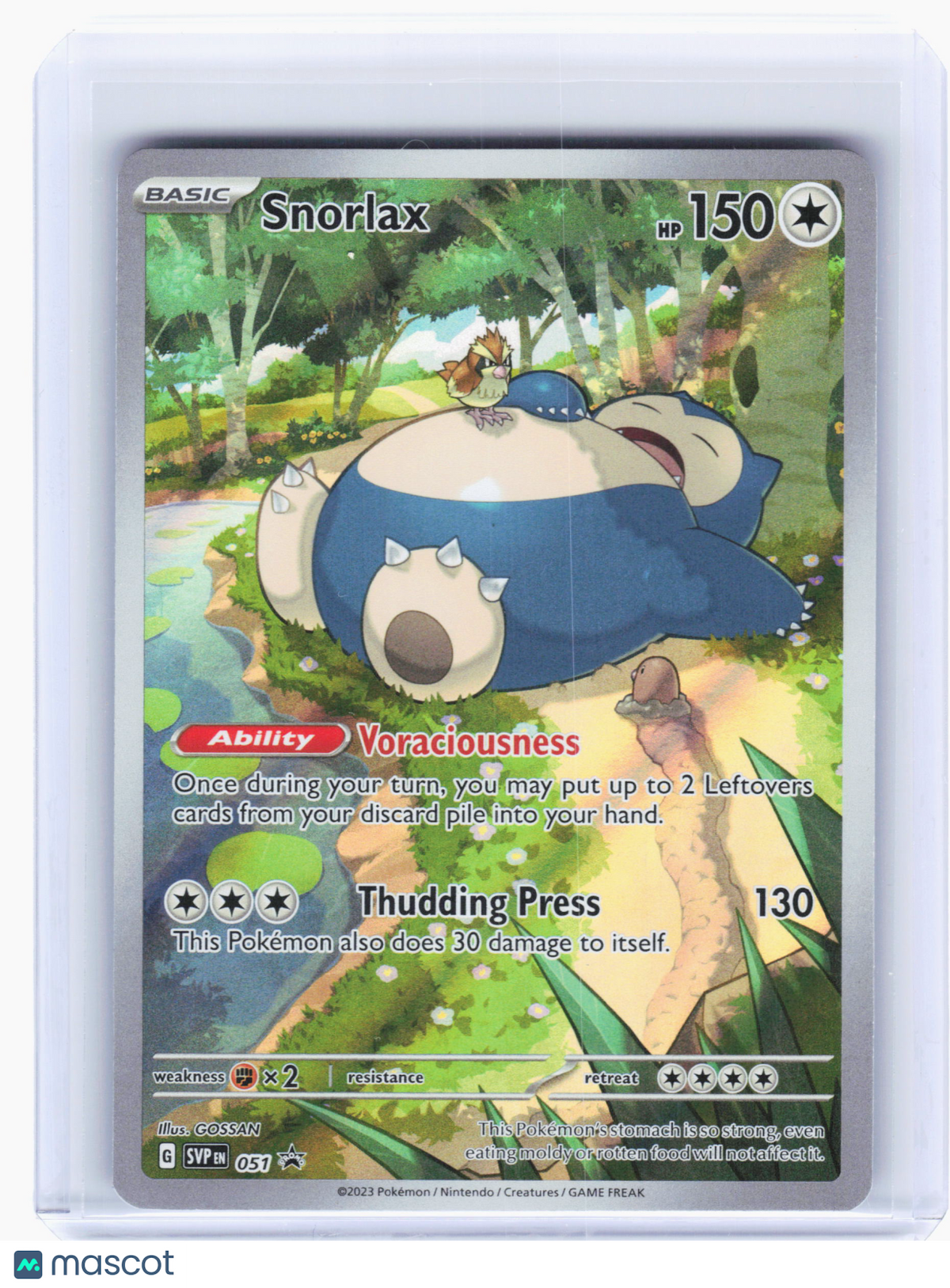 2023 Pokemon—Snorlax #051 Scarlet & Violet Promo Cards—Black Star Promo Holo