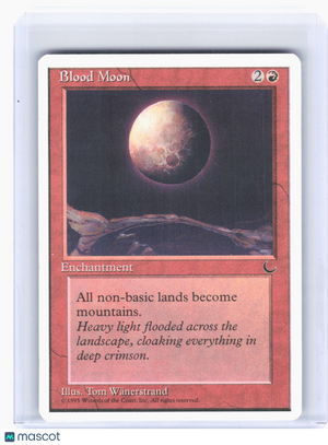 1995 Magic: The Gathering—Blood Moon #46 Chronicles—Rare Nonfoil