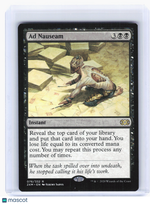 2020 Magic: The Gathering—Ad Nauseam #76 Double Masters—Rare Nonfoil
