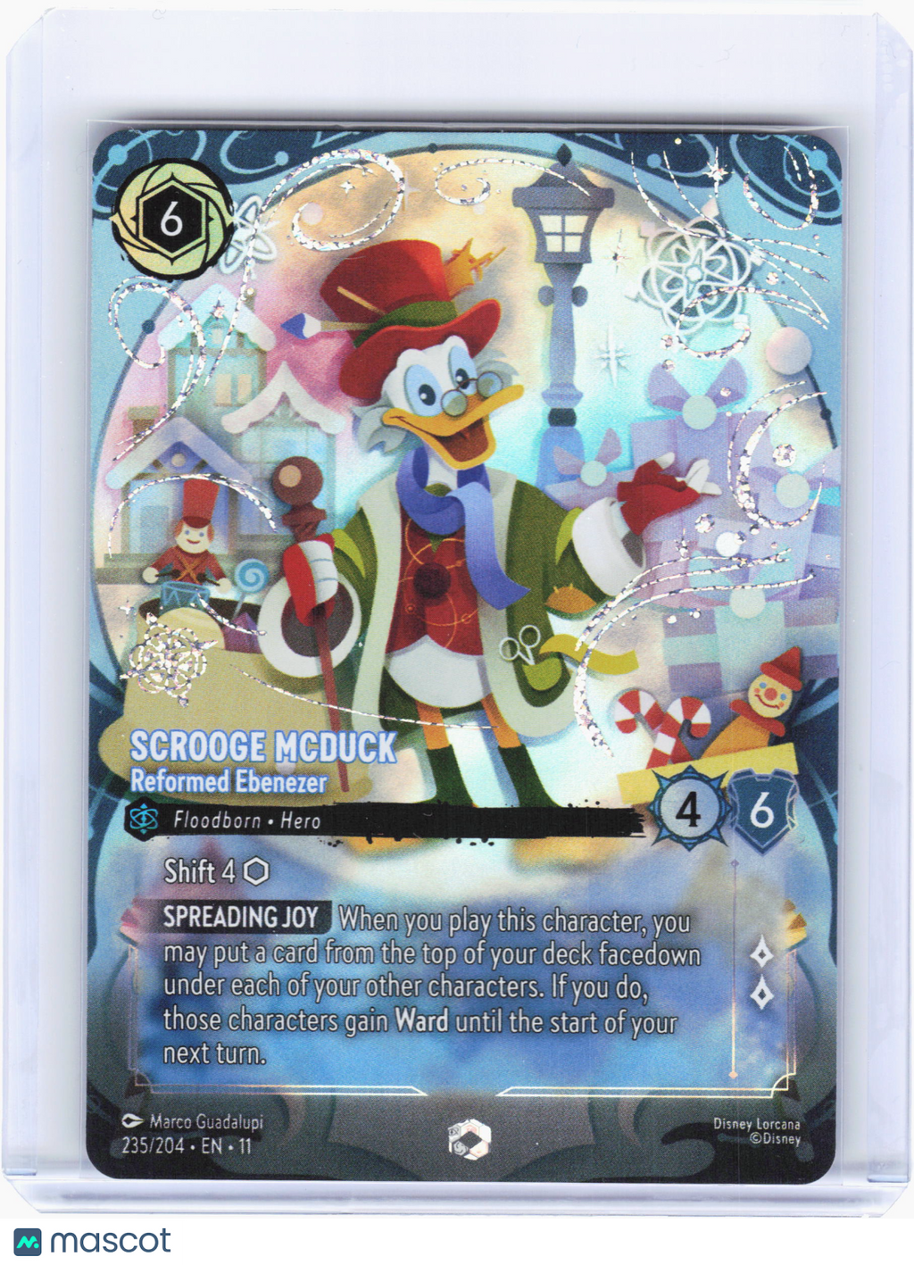 2024 Lorcana—Scrooge McDuck - Reformed Ebenezer #235 Winterspell—Enchanted Foil