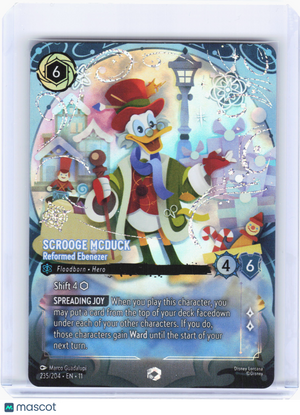 2024 Lorcana—Scrooge McDuck - Reformed Ebenezer #235 Winterspell—Enchanted Foil