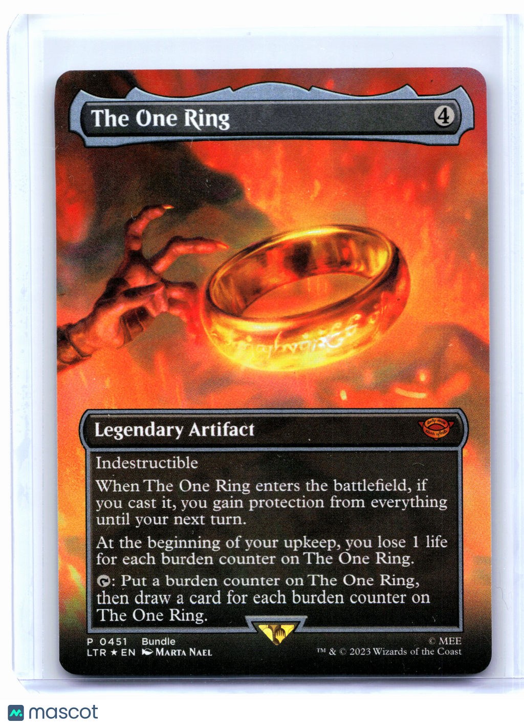 2023 Magic: TG—The One Ring (Borderless) #0451—Promo Foil (Lord of the Rings)