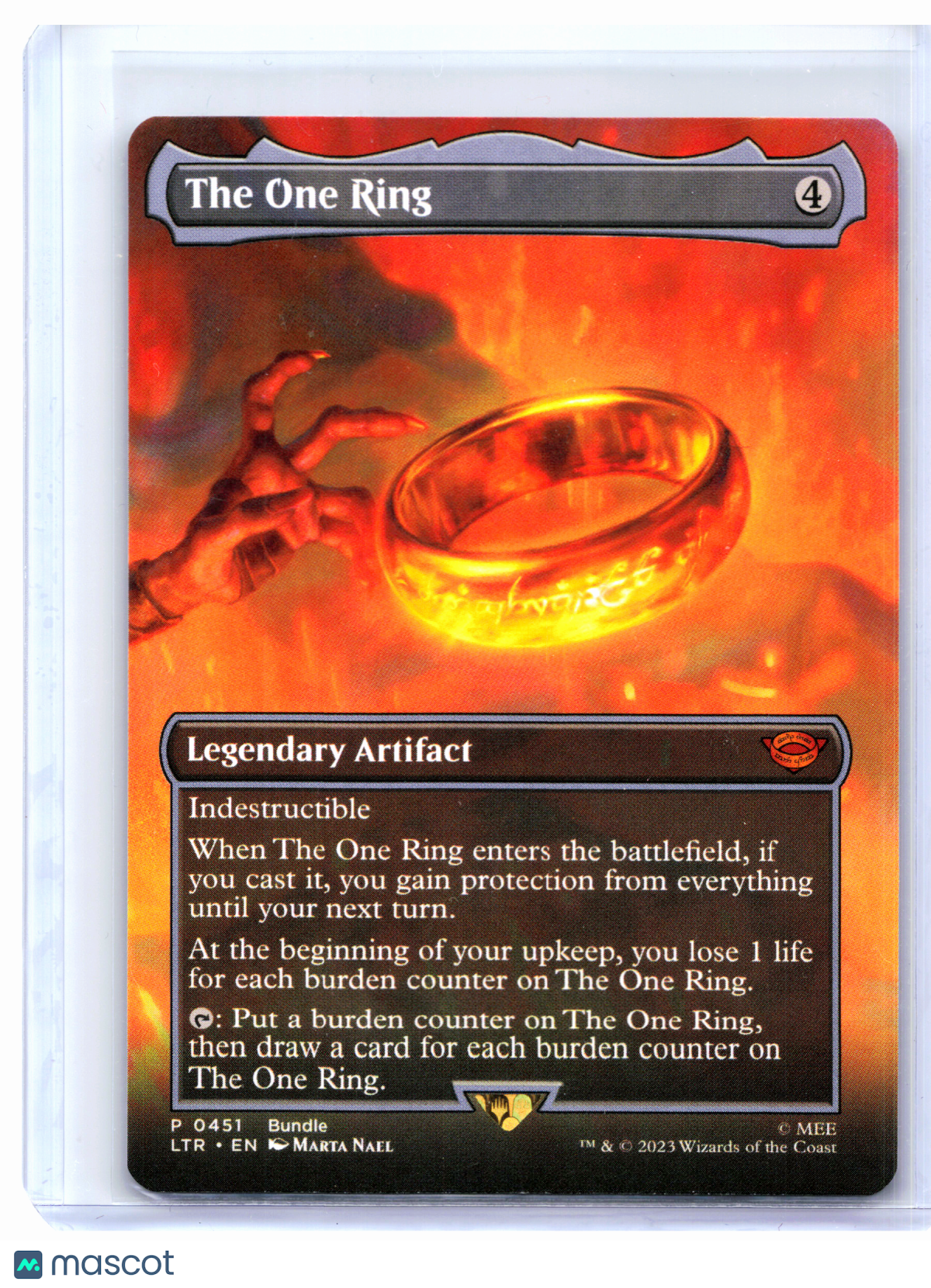 2023 Magic: TG—The One Ring (Borderless) #0451—Promo Nonfoil (Lord of the Rings)