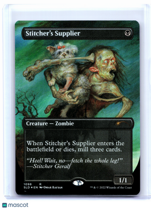 2022 Magic: TG—Stitcher's Supplier (Borderless) #1098 Secret Lair Drop—Rare Foil