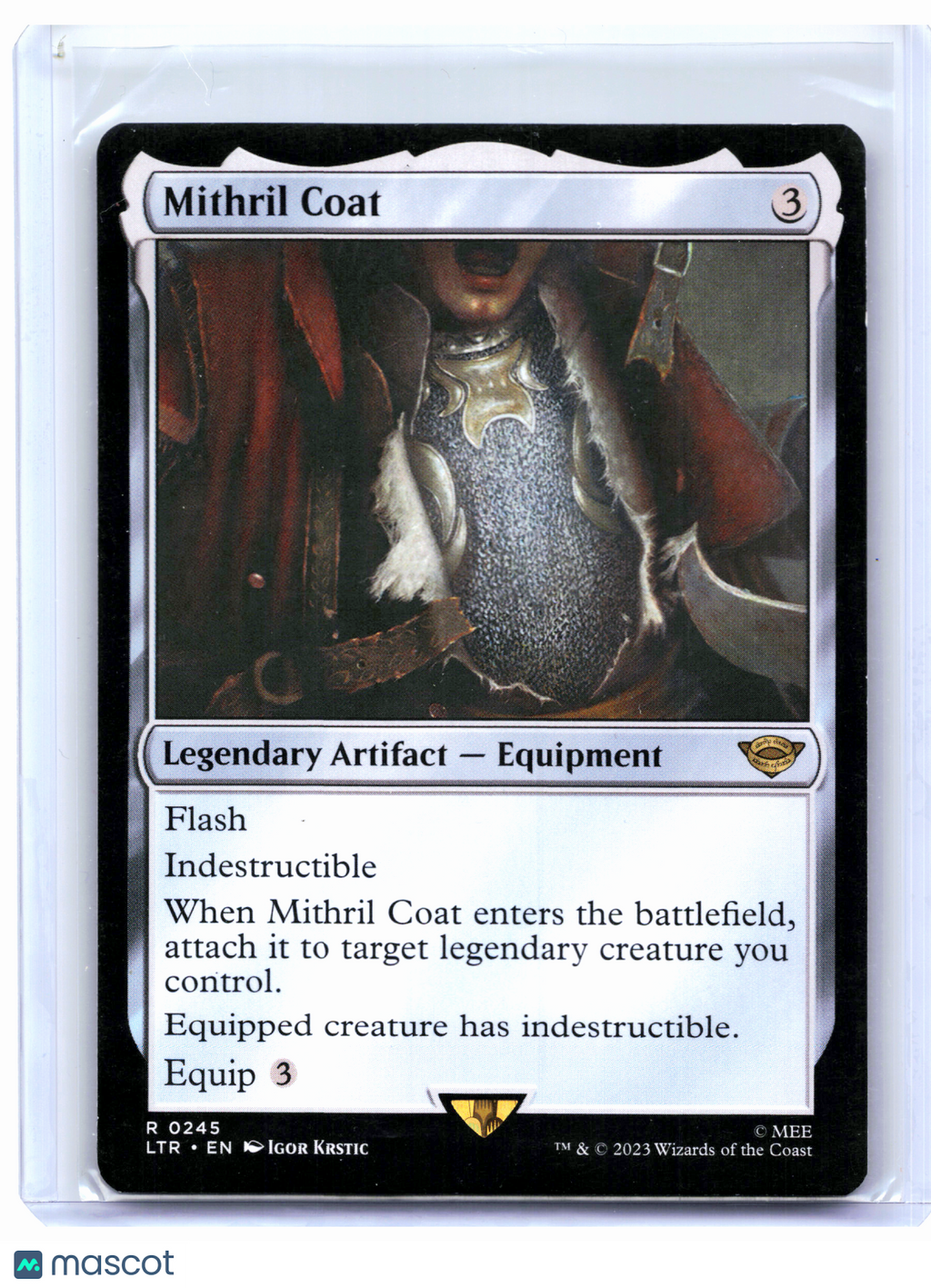 2023 Magic: The Gathering—Mithril Coat #0245 The Lord of the Rings—Rare Nonfoil