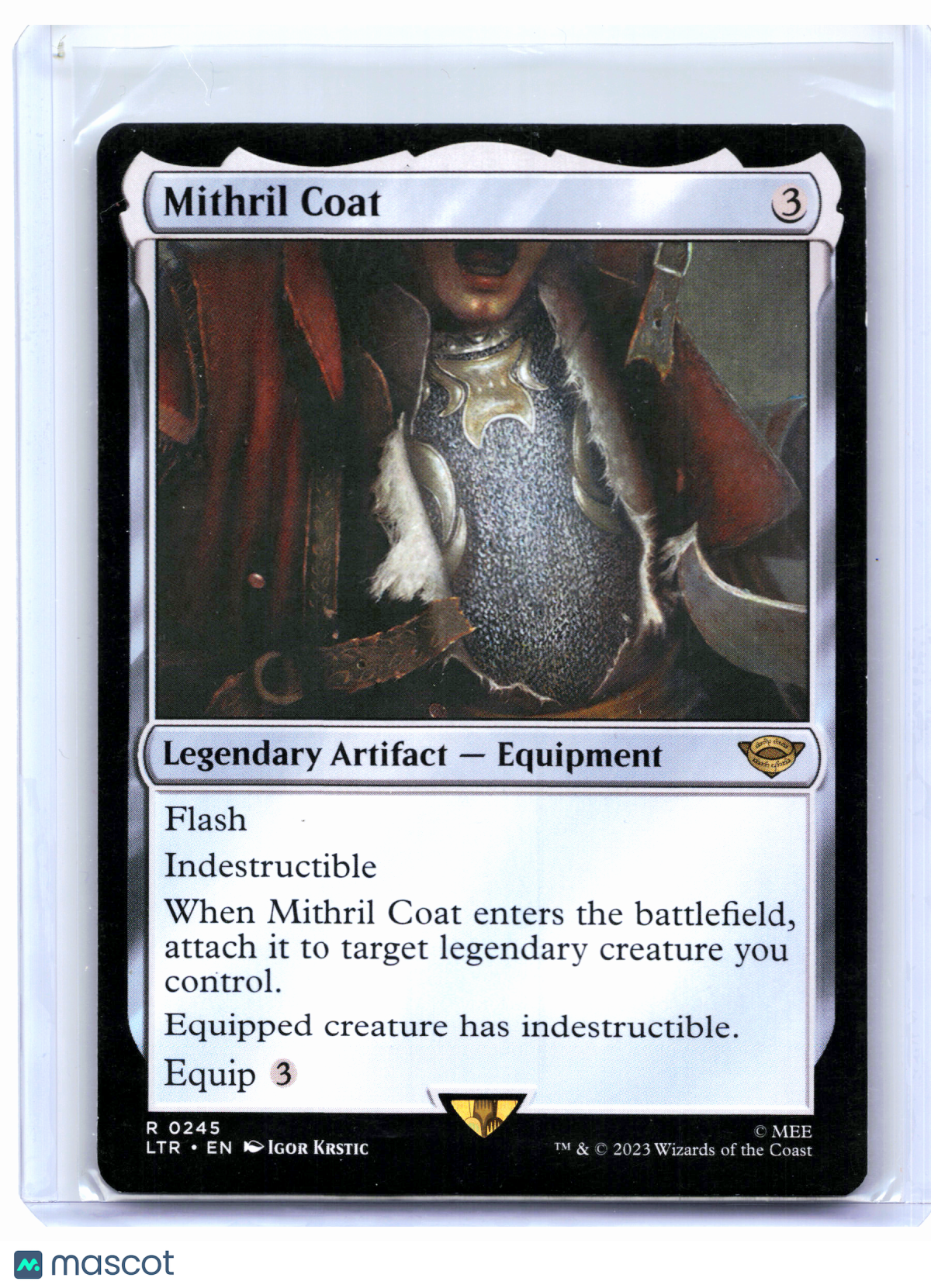 2023 Magic: The Gathering—Mithril Coat #0245 The Lord of the Rings—Rare Nonfoil