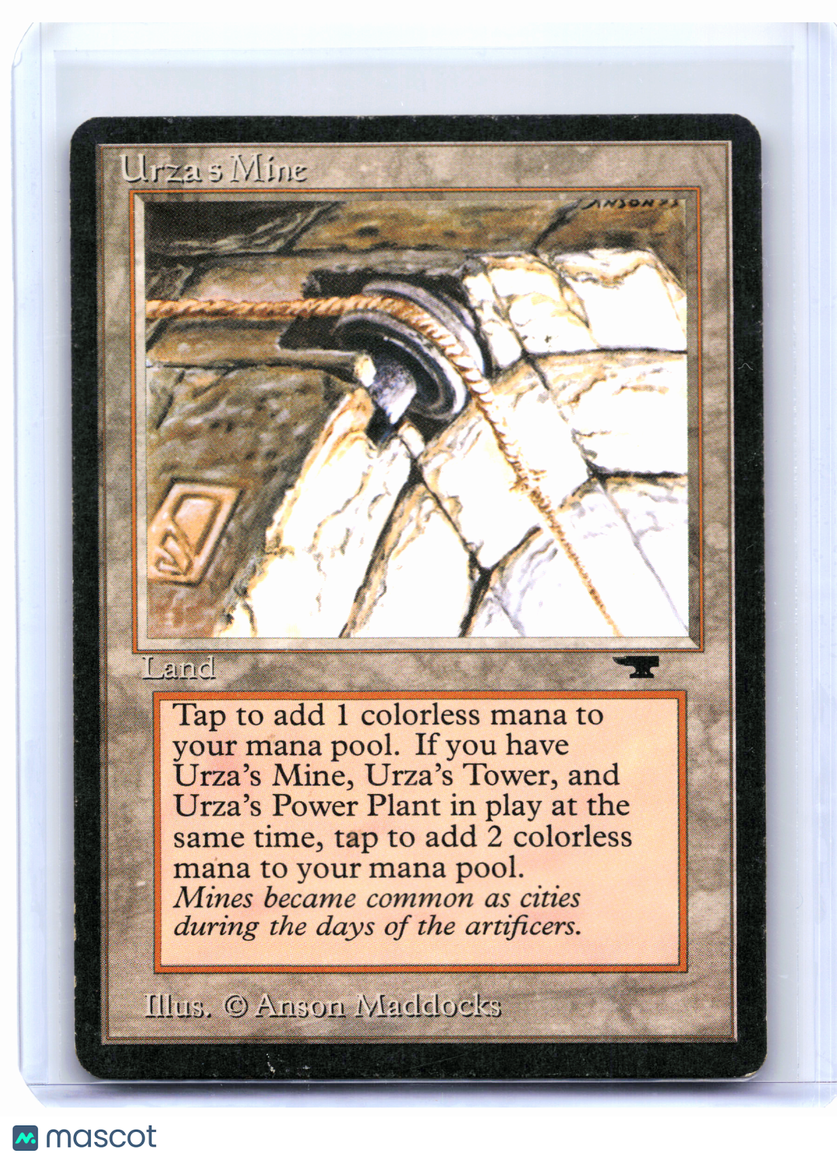 1995 Magic: TG—Urza's Mine (Pulley) Antiquities—Common Nonfoil [Heavily Played]